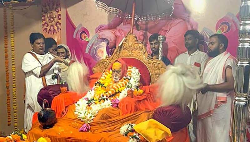 Late Shankaracharya Swami Swarupananda Saraswati, was associated with the Ayodhya Ram mandir movement bsm  