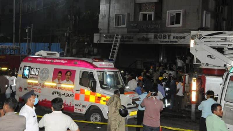 electric bike showroom major fire accident..Eight people killed