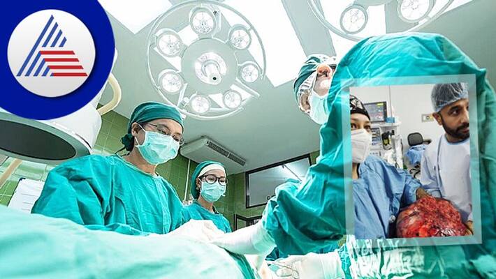4 Kg football Sized Tumour Removed From Womans Stomach In Rare Surgery Vin 4 Kg football Sized Tumour Removed From Womans Stomach In Rare Surgery Vin