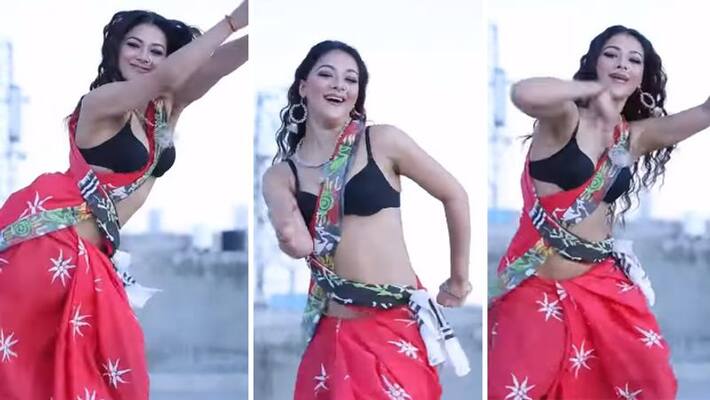 bhojpuri actress namrita malla wore saree with bra and show sexy moves viral video KPJ bhojpuri actress namrita malla wore saree with bra and show sexy moves viral video KPJ