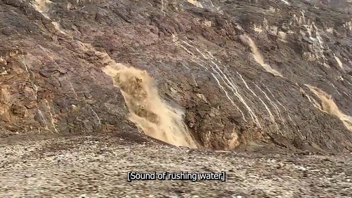 video of waterfall that forms in Death Valley the driest places on Earth video of waterfall that forms in Death Valley the driest places on Earth