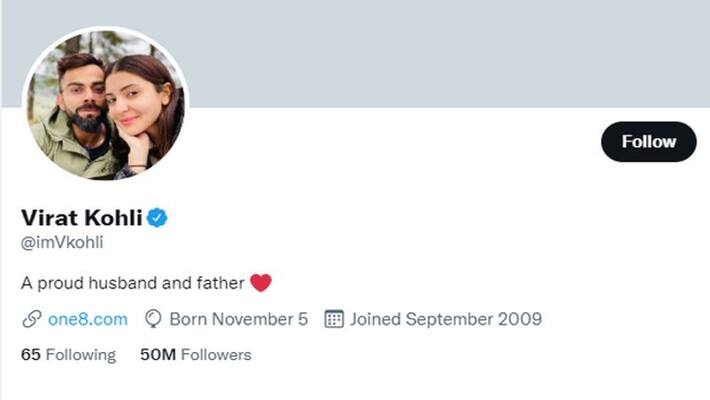 Virat Kohli become first cricketer to reach 5 CR followers on Twitter dva Virat Kohli become first cricketer to reach 5 CR followers on Twitter dva