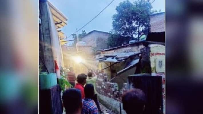 bhopal Billabong School bus driver house demolished after 3 year old girl rape kpr bhopal Billabong School bus driver house demolished after 3 year old girl rape kpr