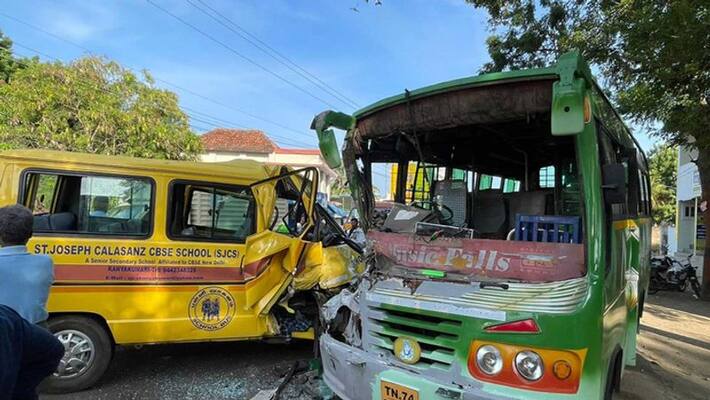 School bus collides with tourist van.. CCTV Footage Released School bus collides with tourist van.. CCTV Footage Released