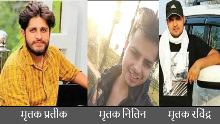 sikar news three friends died in road accident people jammed road police restored traffic asc sikar news three friends died in road accident people jammed road police restored traffic asc