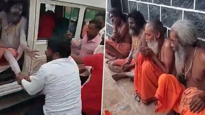 Maharashtra 4 sadhus assaulted on child-lifting suspicion; 6 held Maharashtra 4 sadhus assaulted on child-lifting suspicion; 6 held