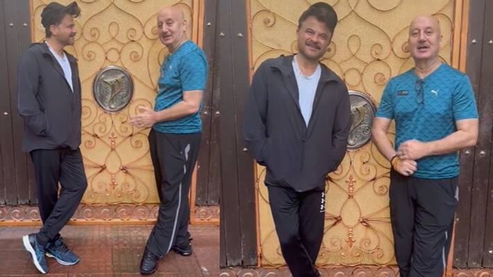 Anupam Kher and Anil Kapoor viral video Visiting Yashraj house AKA Anupam Kher and Anil Kapoor viral video Visiting Yashraj house AKA
