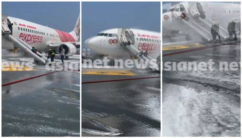AirIndia Flight Catches Fire In Muscat Airport 14 Passengers Injured