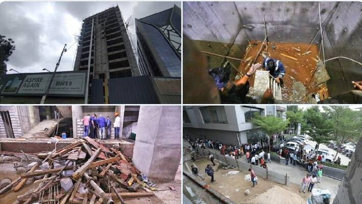 Gujarat under construction building lift collapsed in Ahmedabad 8 labor killed akb Gujarat under construction building lift collapsed in Ahmedabad 8 labor killed akb