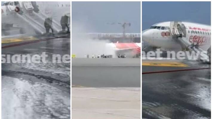 muscat kochi air india express flight smoke just before takeoff, video out muscat kochi air india express flight smoke just before takeoff, video out