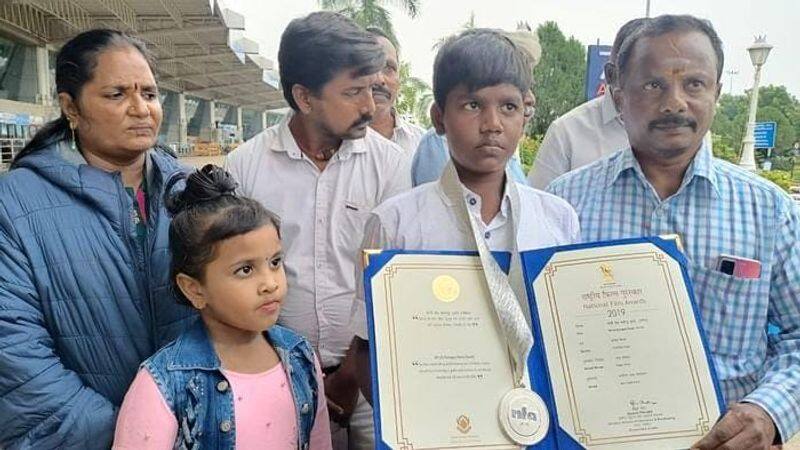 National award winning child artist naga vishal Disappointment not meet the chief minister 
