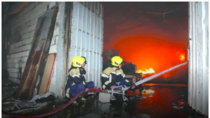 Man seriously injured in warehouse blaze in Bahrain Man seriously injured in warehouse blaze in Bahrain