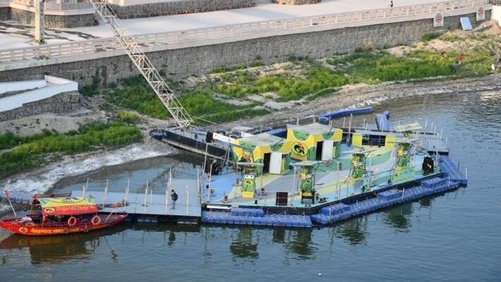 Varanasi world first floating CNG station built beat the floods know what specialty Varanasi world first floating CNG station built beat the floods know what specialty