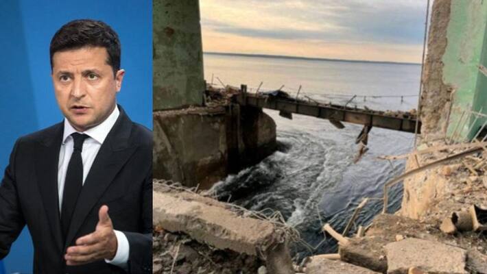 ukraine dam attacked by russia in zelenskeyy's home town ukraine dam attacked by russia in zelenskeyy's home town