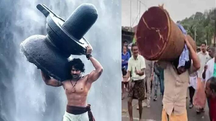 kerala youth who lifted 300 kg wood became a real bahubali kerala youth who lifted 300 kg wood became a real bahubali