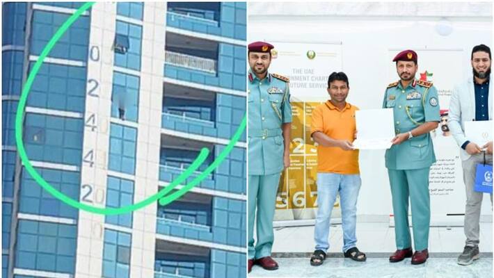 people honoured for rescuing boy hanging from 13th floor window in uae people honoured for rescuing boy hanging from 13th floor window in uae