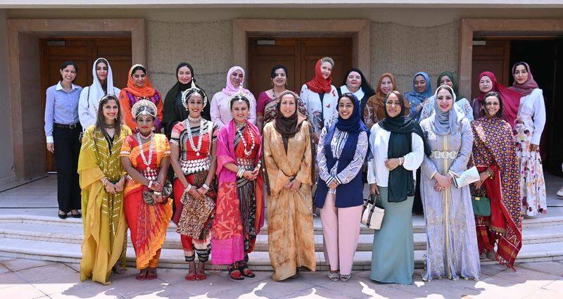 Indian Dance and Weaves exhibition  in muscat indian embassy 