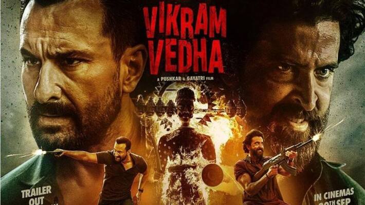 hrithik roshan saif ali khan film vikram vedha to be released over 100 countries as per reports KPJ hrithik roshan saif ali khan film vikram vedha to be released over 100 countries as per reports KPJ