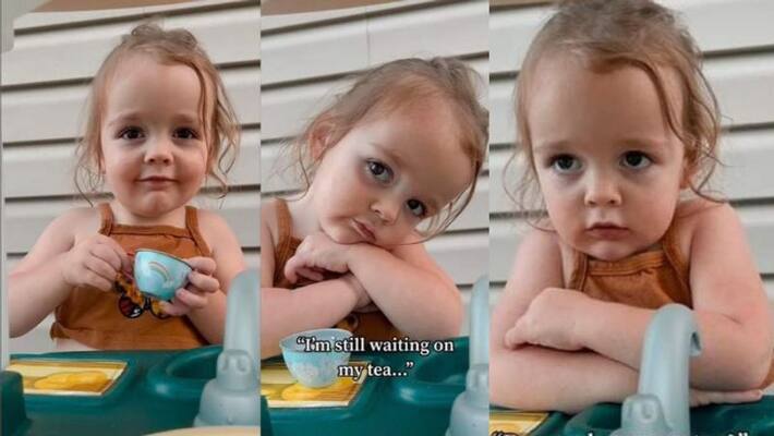 Kid Making Chocolate Milk Tea in viral video Kid Making Chocolate Milk Tea in viral video