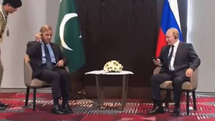 Shehbaz Sharif had an awkward moment with Vladimir Putin on sco meet bsm Shehbaz Sharif had an awkward moment with Vladimir Putin on sco meet bsm