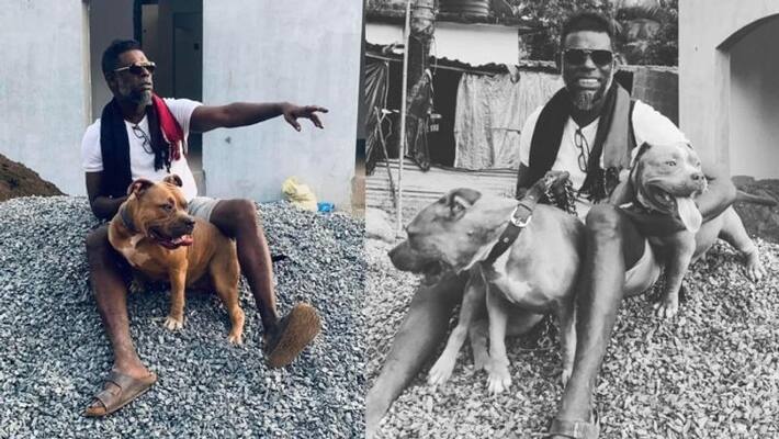 actor vinayakan share photo with his pet dog actor vinayakan share photo with his pet dog