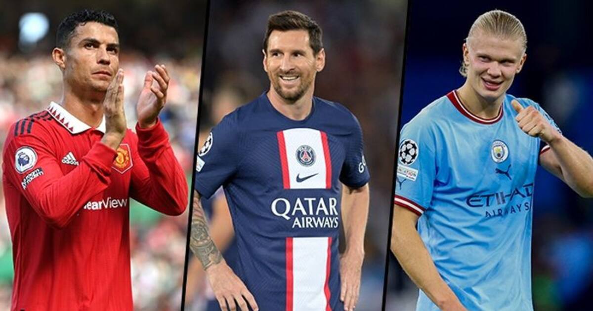 Ronaldo, Messi or Haaland Which striker has the best goalspergame