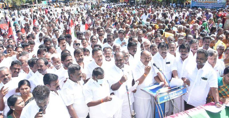 RB Udayakumar has said that the DMK government has stopped the program of AIADMK regime