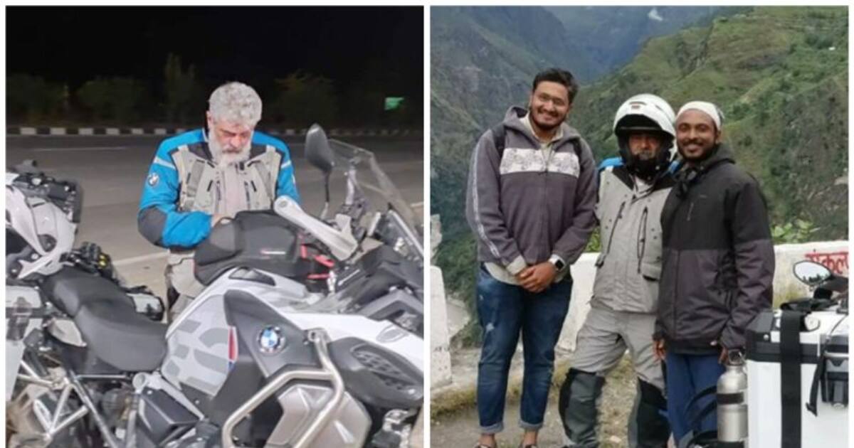 A person who is stranded in the middle of the road with no one to help.  Ajith became a mechanic again!  Fan’s resilience record