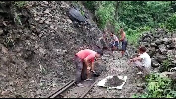 Toy train line collapses again in Darjeeling, disrupting services bsm Toy train line collapses again in Darjeeling, disrupting services bsm