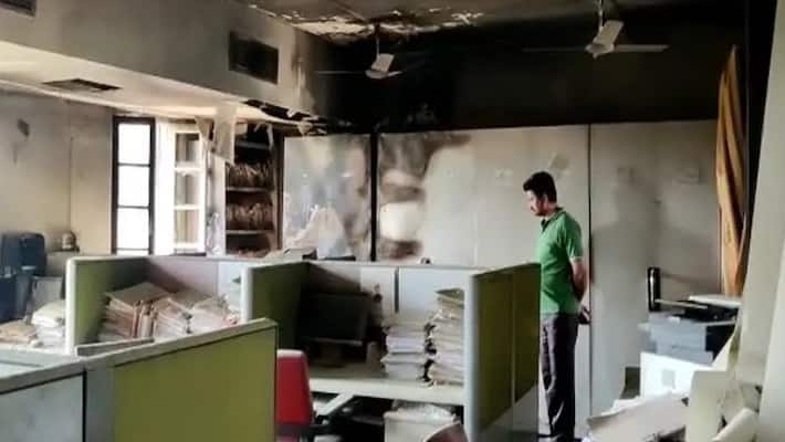 jaipur news Massive fire in secretariat building rajasthan kpr jaipur news Massive fire in secretariat building rajasthan kpr