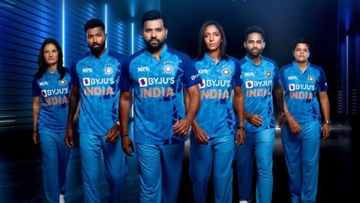 bcci unveils new jersey of Indian cricket team for upcoming t20 world cup 2022 spb bcci unveils new jersey of Indian cricket team for upcoming t20 world cup 2022 spb