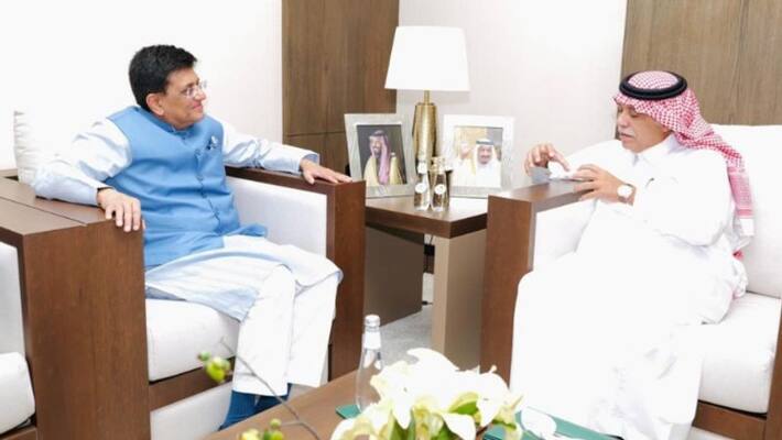 Union Minister Piyush Goyal arrives at Saudi Arabia for a two day visit Union Minister Piyush Goyal arrives at Saudi Arabia for a two day visit