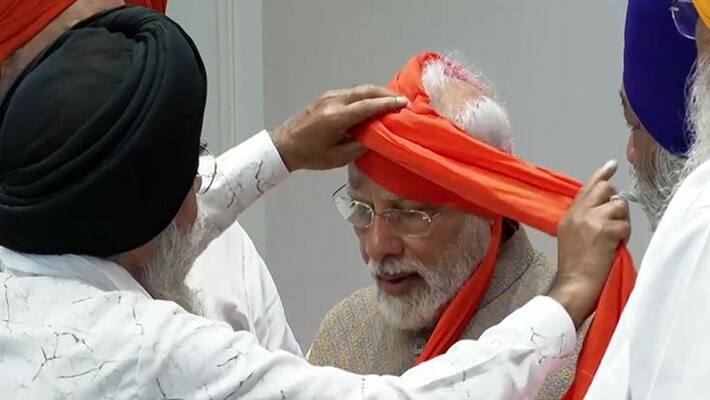 Sikh delegation meets with the prime minister at his home. Sikh delegation meets with the prime minister at his home.