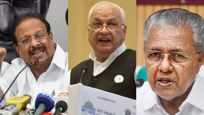 K Sudhakaran comment on Governor arif mohammad khan and Pinarayi vijayan row K Sudhakaran comment on Governor arif mohammad khan and Pinarayi vijayan row