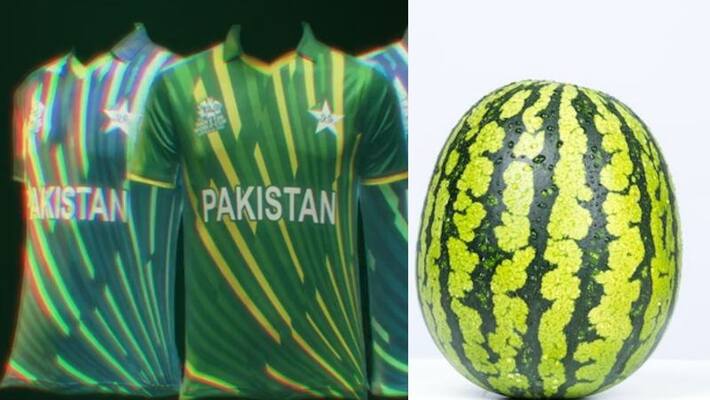 Pakistan Reveals New Jersey For T20I World Cup 2022, Fans calls Water Melon Pakistan Reveals New Jersey For T20I World Cup 2022, Fans calls Water Melon