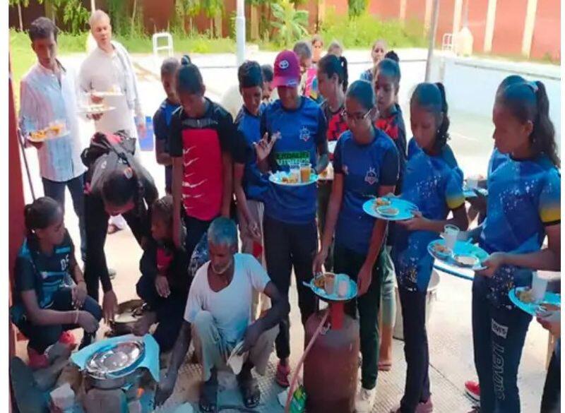 Kabaddi players served food inside toilet Controversy erupts over undated video from Saharanpur mda