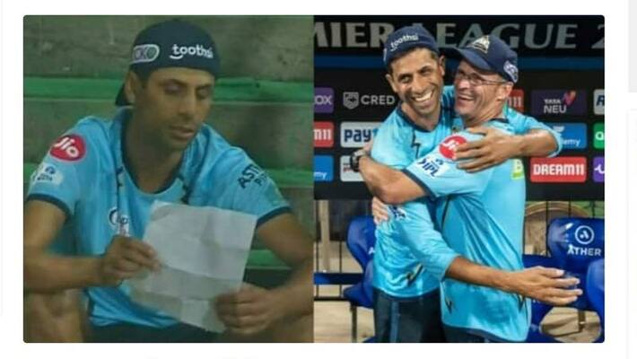 ashishi nehra reveals the secret behind his viral paper during ipl 2022 mda ashishi nehra reveals the secret behind his viral paper during ipl 2022 mda