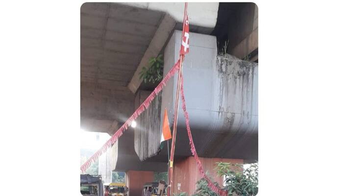 congress flag tied in citu flagpole cpim leader troll congress flag tied in citu flagpole cpim leader troll