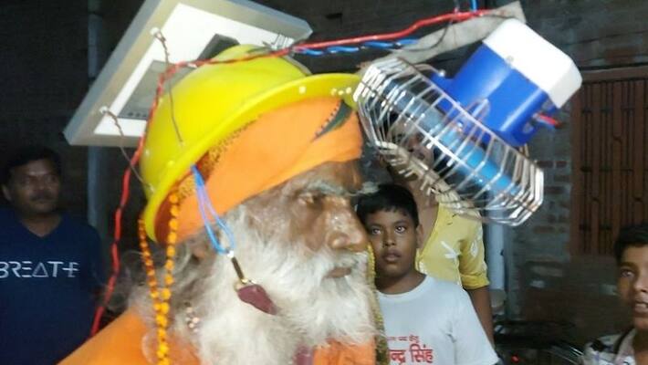 Uttar Pradesh mans jugaad to beat the heat goes viral in akb Uttar Pradesh mans jugaad to beat the heat goes viral in akb