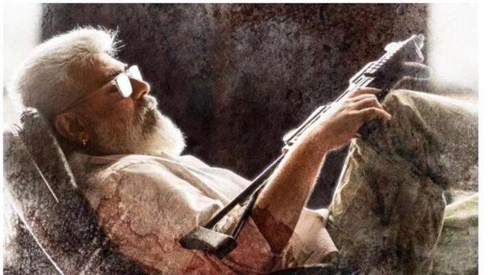 ajith ak 61 movie title is thunivu and first look poster released ajith ak 61 movie title is thunivu and first look poster released