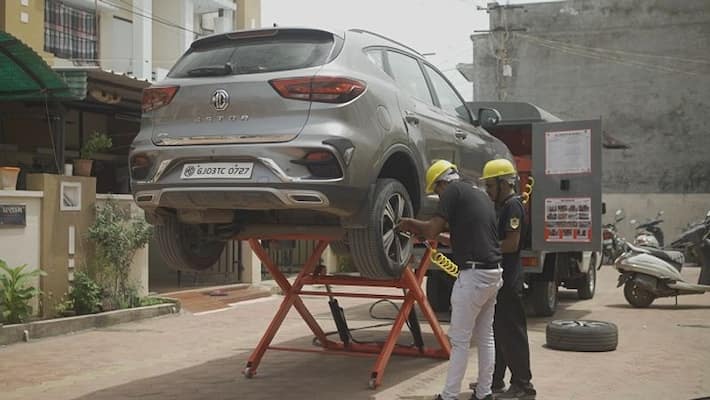 MG motor India launch service on wheels door step maintenance and repair of vehicles service ckm MG motor India launch service on wheels door step maintenance and repair of vehicles service ckm