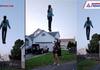 Video of a girl swinging in the air outside the house see video KPZ