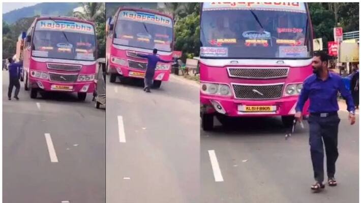 not stopping in front on school principal blocked private bus not stopping in front on school principal blocked private bus
