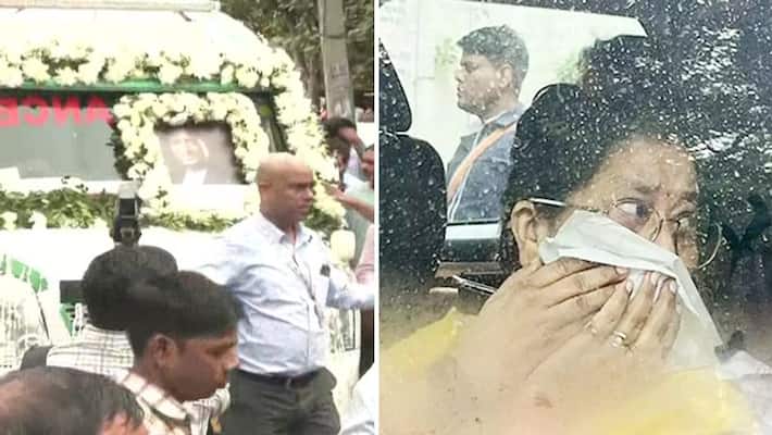 raju srivastava cremation last rites celebs pay tribute family get emotional KPJ