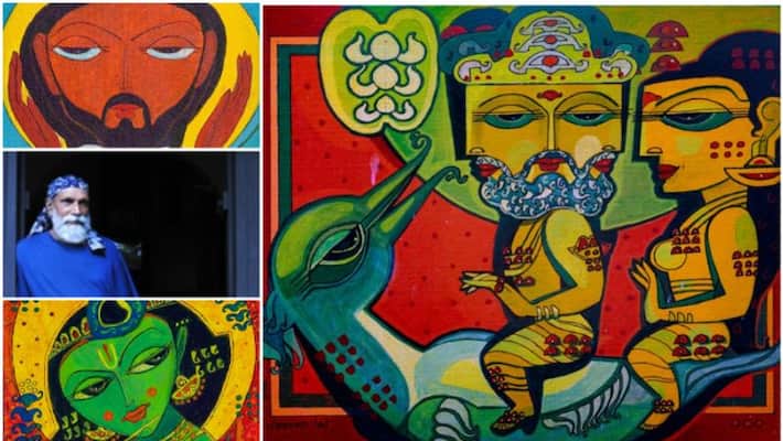 Jeevanlal s painting Avatar show started at kottayam Jeevanlal s painting Avatar show started at kottayam