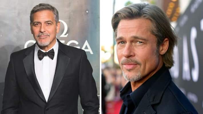 Hollywood Brad Pitt names George Clooney the most handsome man on earth drb Hollywood Brad Pitt names George Clooney the most handsome man on earth drb