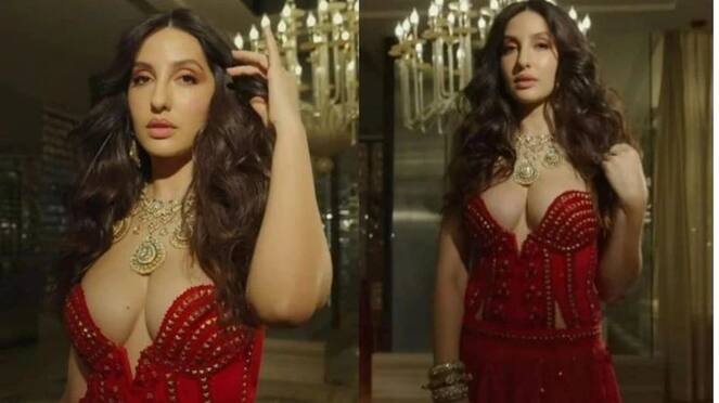 Bollywood Actress Nora Fatehi fans are amazed by her charming look gvd