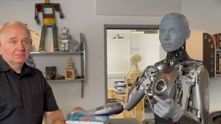 Robots take over the world World s most advanced humanoid Ameca says no Robots take over the world World s most advanced humanoid Ameca says no