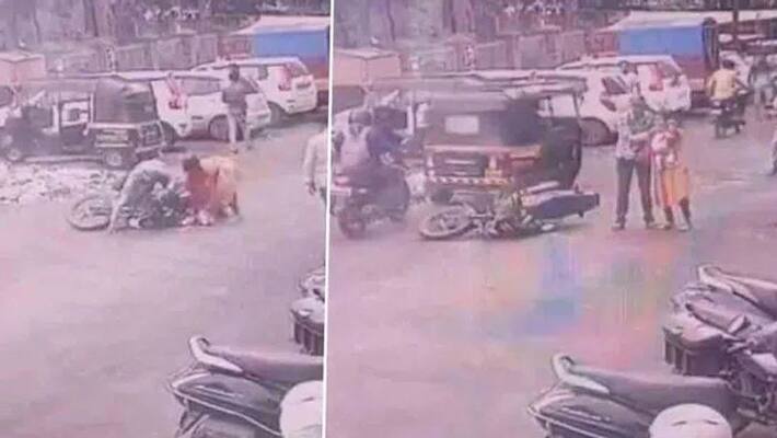 Pune-Nashik highway: terrible accident.. A six-month-old child was crushed under the tires of a tractor Pune-Nashik highway: terrible accident.. A six-month-old child was crushed under the tires of a tractor