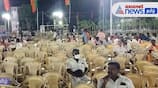 BJP leader JP Natta spoke at a public meeting in the midst of empty seats in Karaikudi!